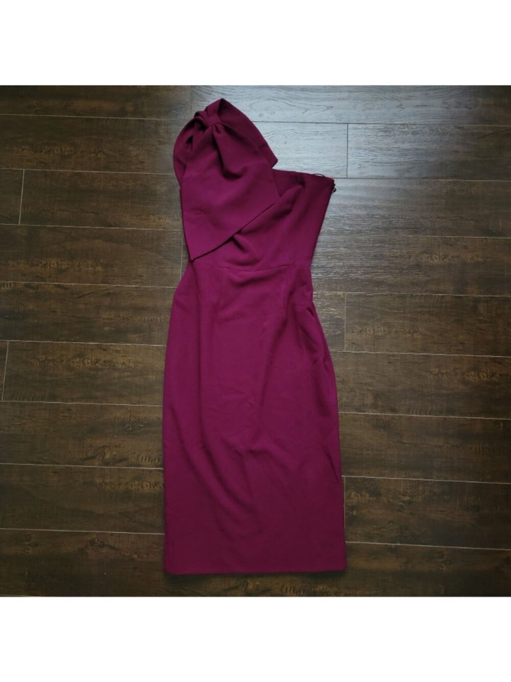 NEW Dress The Population Dress Tiffany Formal Elegant Dark Magenta Womens S - Picture 2 of 9